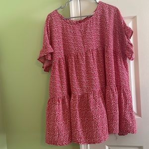 Plus Size Red Blouse by First Love